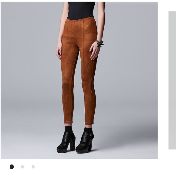 Simply Vera Vera Wang Pants - Faux suede pants
